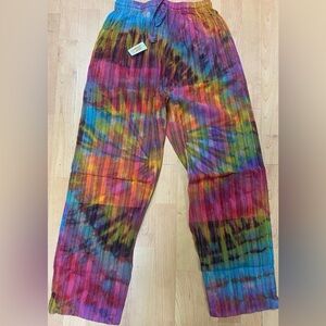 Tie Dye Boho Hippie Unisex Festival M/L Pants